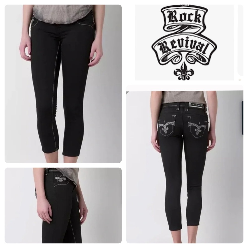 Rock Revival | Adele Black Skinny Crop